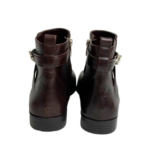 Alex Marie Brown Side Zip Leather Ankle Boots size9 - Picture 5 of 7